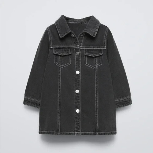 Abito camicia jeans denim - , nero