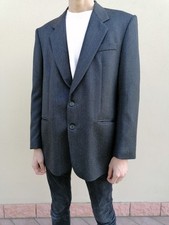 blazer vintage grigio scuro in
