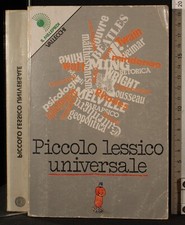 PICCOLO LESSICO UNIVERSALE. AA.VV. VALLECCHI. 1ED.