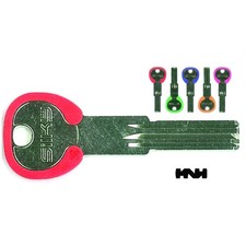 Chiavi punzonate per cilindri AGB 7 spine AGB8DZ - Silky 5 colori assortiti - 5 