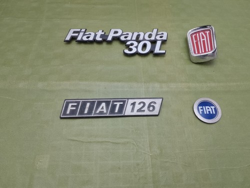 Lotto targhette vintage fiat - targhette,
