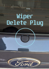 Tappo spina eliminazione tergicristallo posteriore Ford Fiesta MK7 JA8 - look pulito liscio 2009-2017