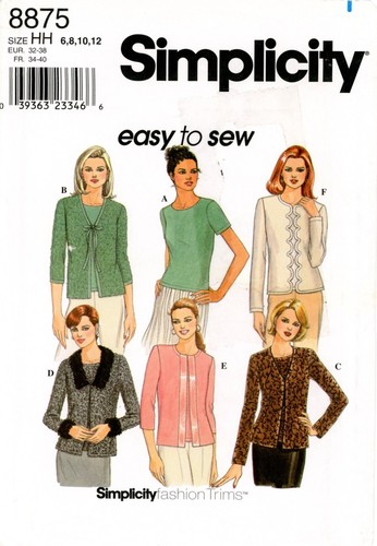 Cardigan simplicity 8875 easy - simplicity,