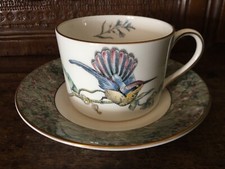wedgwood humming birds cup and saucer, tazza te con piattino