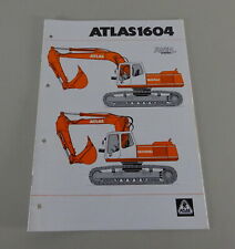Prospetto/Brochure Atlas Escavatori Cingolati 1604 LC/HD Stand 12/1994