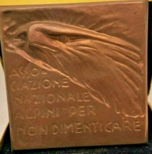 MEDAGLIA OLD PIASTRA PROVA TARGA EAGLE ALPINI PER NON DIMENTICARE AQUILA