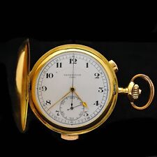 Repetition Chronograph Sina Pocket vintage 18 kt gold  manual serviced 