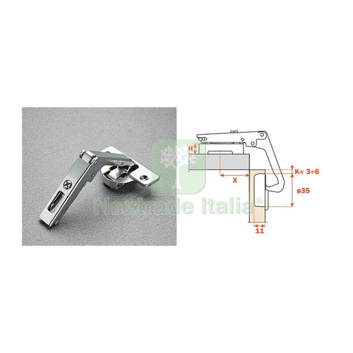 25pz salice cerniera angolari - 25pz,