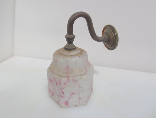 Victorian brass gas wall light - victorian,