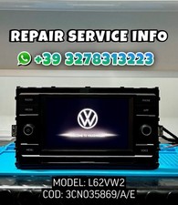 3CN035869/A/E RIPARAZIONE RADIO VW/SEAT MODELLO L62VW2 CON GARANZIA DI 1 ANNO