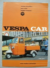 Brochure Dépliant VESPA Car