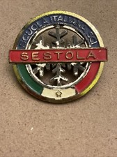 SCUOLA ITALIANA SCI SESTOLA MONTAGNA SPILLA PINS VINTAGE  - Bertoni Milano