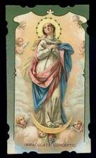 antico santino cromo-holy card