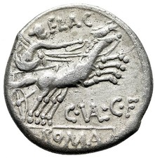 C Valerius Flaccus AR Denarius