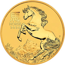 Moneta oro 1/10 oz Lunar III