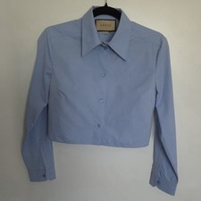 Gucci camicia GG blu cipria