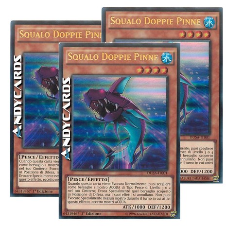 Squalo doppie pinne - 3x, (double