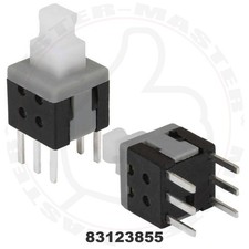 INTERRUTTORE A PULSANTE AUTOBLOCCANTE 2P2T  6 PIN MINI PULSANTE - 2 PEZZI