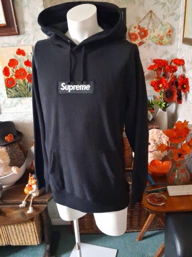 Supreme felpa uomo nera con - nera,