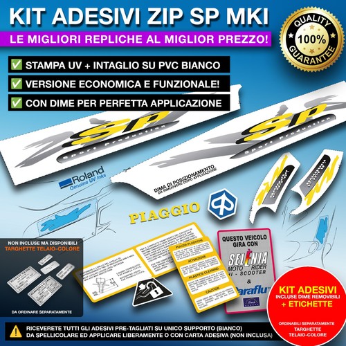 Kit adesivi zip mk1 - adesivi,