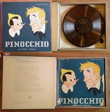 PINOCCHIO SU DISCHI DURIUM - Durium, 1950 ill PINOCHI - Cofanetto Libro Dischi*