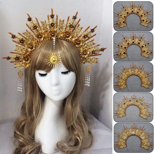 Copricapo donna barocco oro