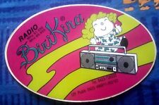 RADIO BIRIKINA 91.850 88.600 ADESIVO AUTOCOLLANT STICKER RADIO LIBERA