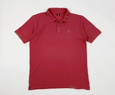 Americanino polo uomo usato XL rosa vintage maglia manica corta t shirt T6442