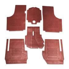 SERIE TAPPETI IN GOMMA PER 500 GIARDINIERA - 6 PEZZI TAPPETINI LASSY COD. 10063