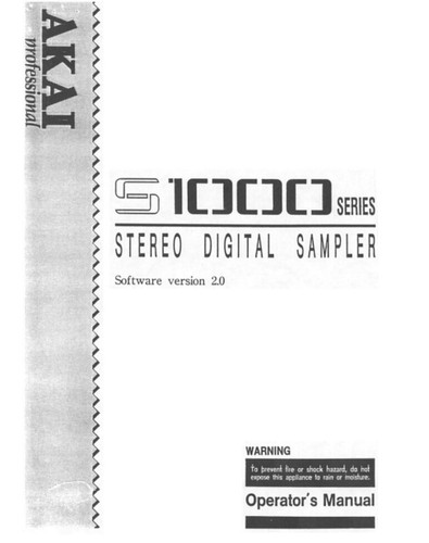 Akai s1000 digital sampler - s1000,