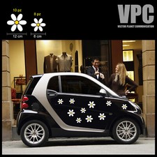 18 ADESIVI MARGHERITE STICKERS FIORI AUTO CASCO PRIMAVERA