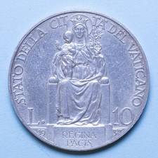 Pio lire 1937 anno - xi, 10