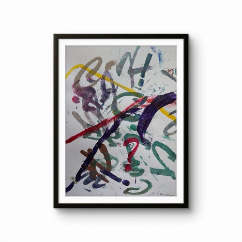 Quadro astratto dipinto mano - dipinto, a