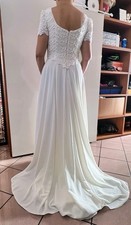Abito Da Sposa Bella Paris Taglia M 42 Con Pizzo  Leggero Strascico Come Nuovo