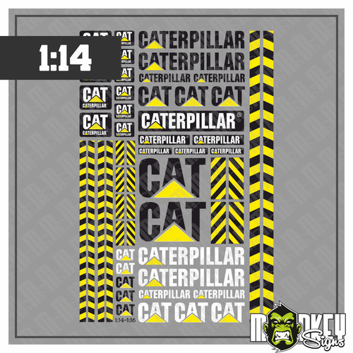 Set adesivi caterpillar cat - adesivi,