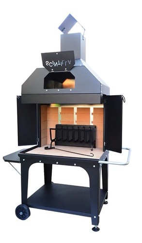 Barbecue legna scintilla nero - barbecue,