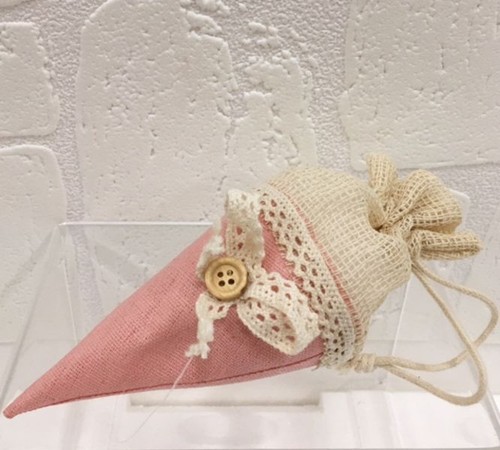 Cono stoffa shabby chic - pz,