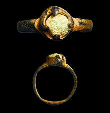 Anello antico romano in bronzo