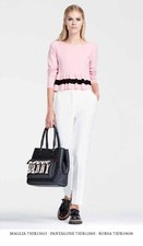 PANTALONE DENNY ROSE IN BIESTENSIBILE COLORE ROSA BABY TG. XS/40 NUOVO