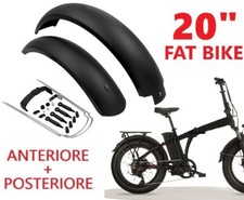 Coppia Parafanghi Bici Bicicletta FAT BIKE 20 X 4.00 + Aste Incluse e REGOLABILI