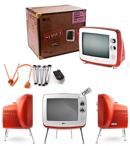 Retro style crt - tv,