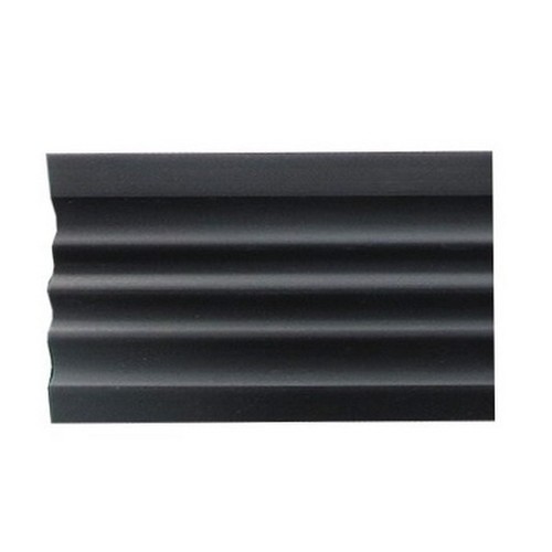 Piattina ondulata pvc nero - piattina,