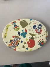 Scatola latta pubblicitaria Novi Novi ligure cioccolato caramelle confetti epoca