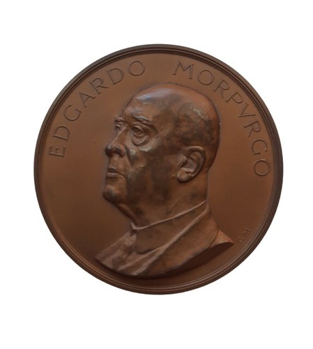 Rara medaglia edgardo - medaglia, morpurgo
