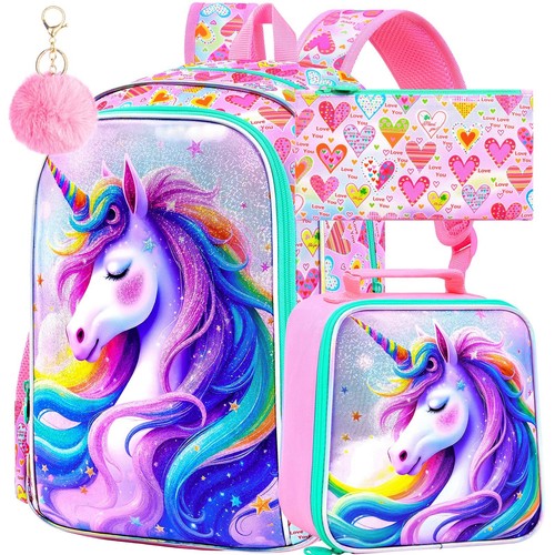 3pcs zaino unicorno borsa - zaino, unicorno,