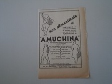 advertising Pubblicità 1943 AMUCHINA - FORMATO 12X8 CM