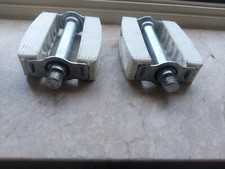 White pedals for bicycle and - for,