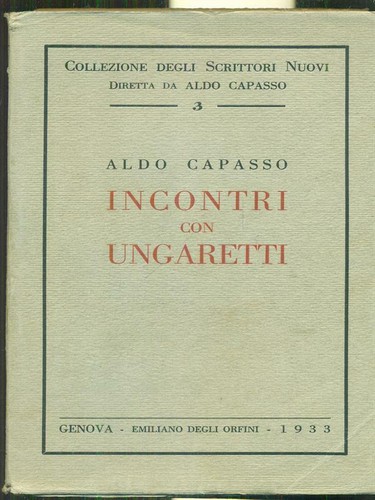 Incontri con ungaretti prima - incontri,