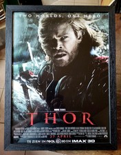 THOR Marvel POSTER Locandina Cinema - Con Cornice + RARE+ Leggere Descrizione 