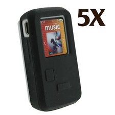 5x custodia skin silicone nero